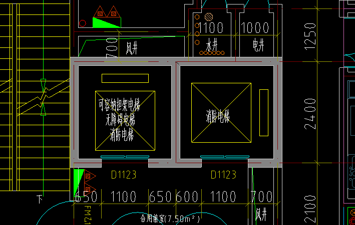 电梯井加圈梁的情况