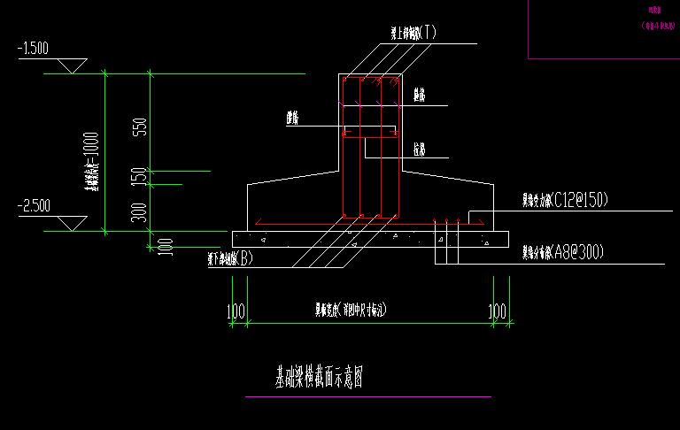 基础梁怎么画
