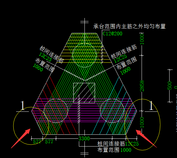 这样的桩承台用什么布置呢?