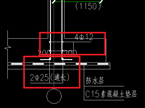 在基础锚固区