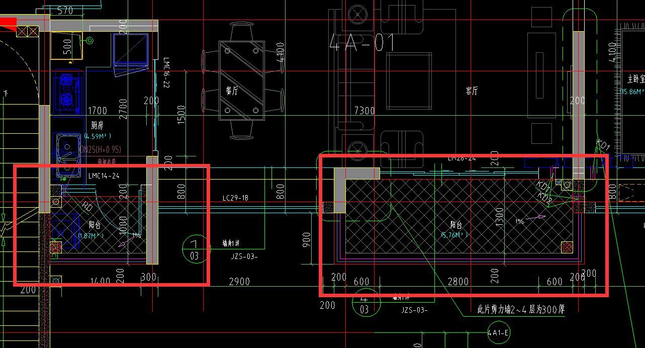 主体结构内与主体结构外阳台建筑面积