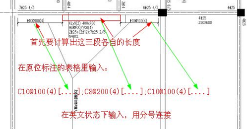 梁平法表格