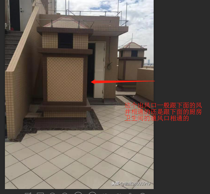 屋顶的通风口是跟厨房卫生间的排风口是相通的么