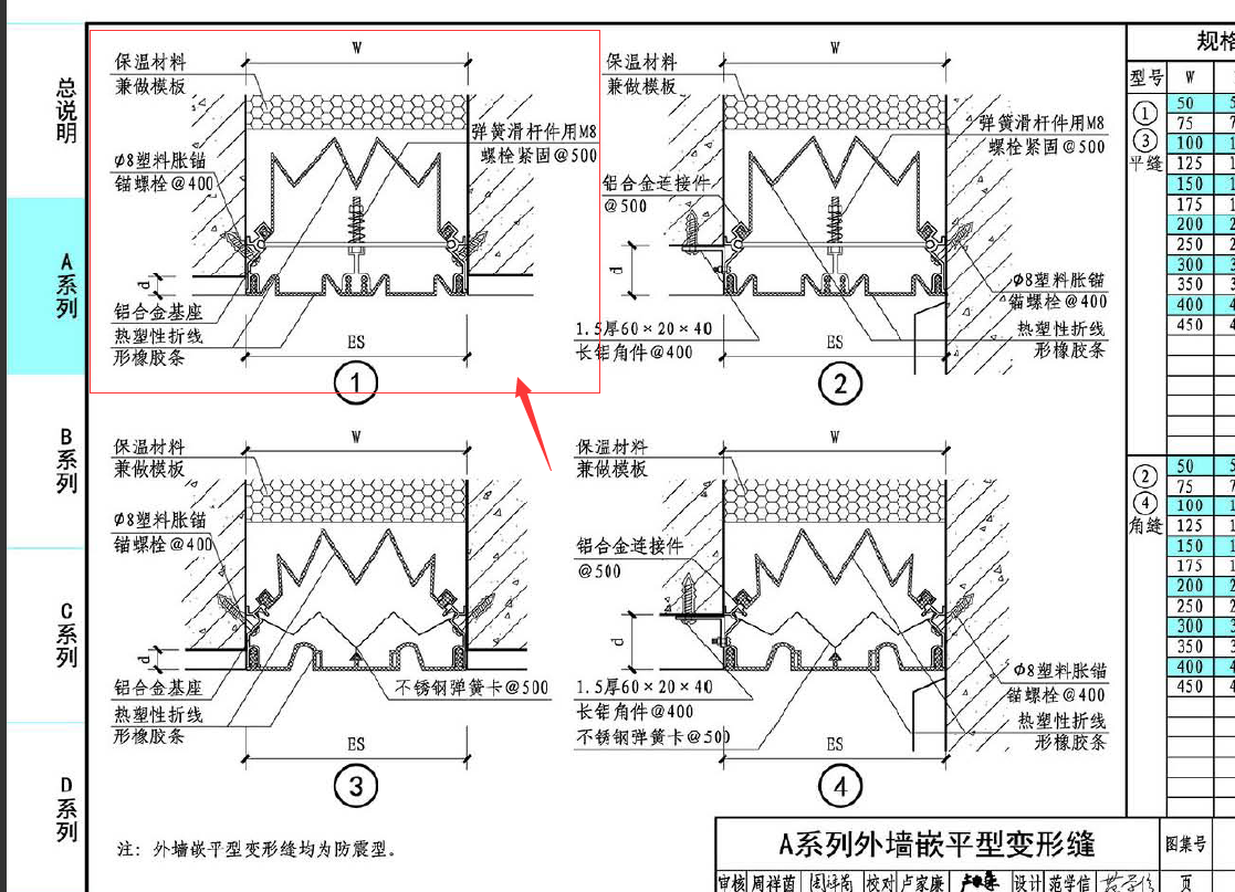 外墙变形缝