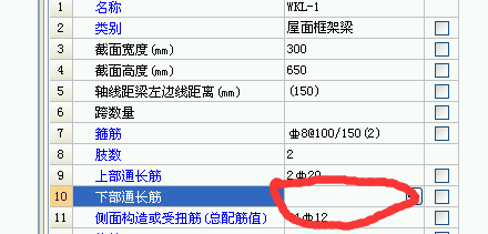 通长钢筋