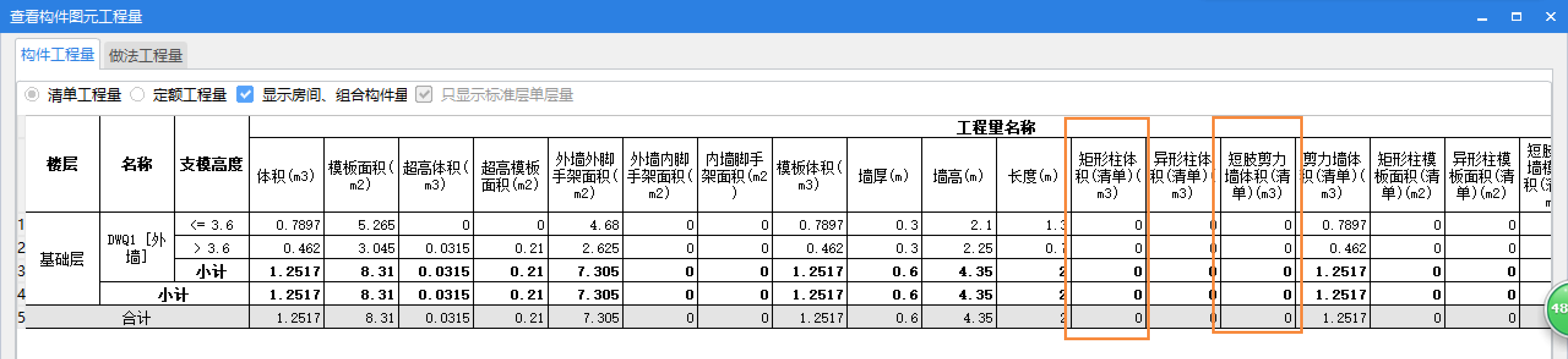 矩形柱