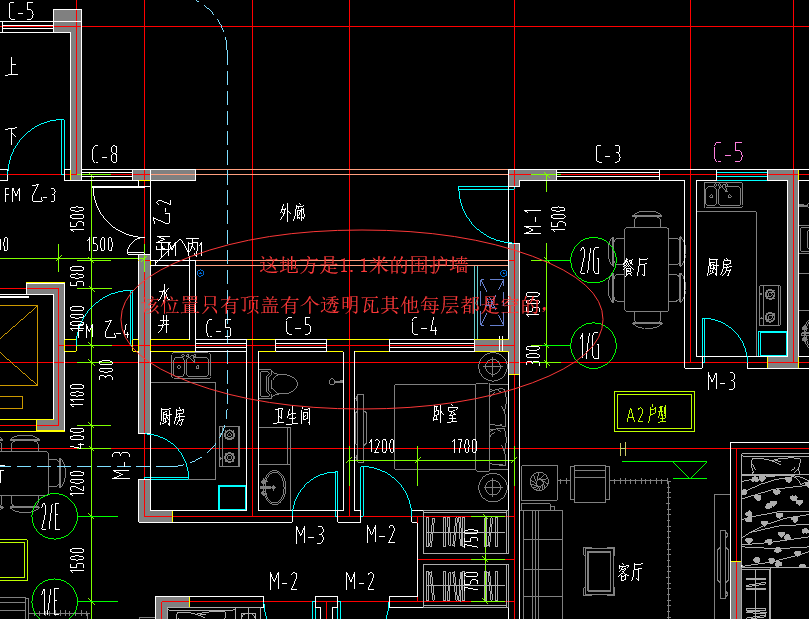 就是这样的采光井怎么计算建筑面积是算一层的面积还是每层都计算