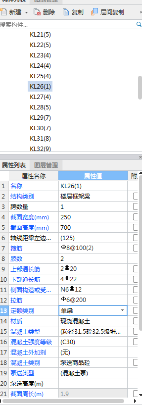 梁侧面