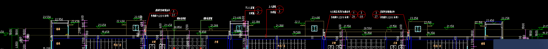 标高不同