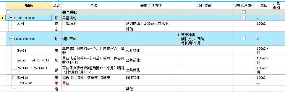 套清單