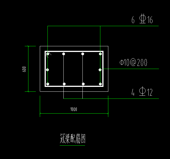 冠梁总长3575m尺寸mm1000600混凝土强度为c25钢筋保护层厚度50mm求