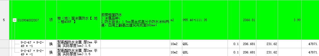 清单量