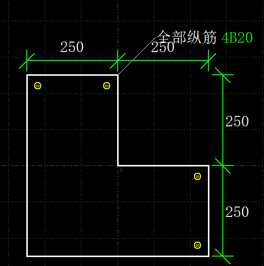 定义l型柱,当角筋不一样时,要怎么布置