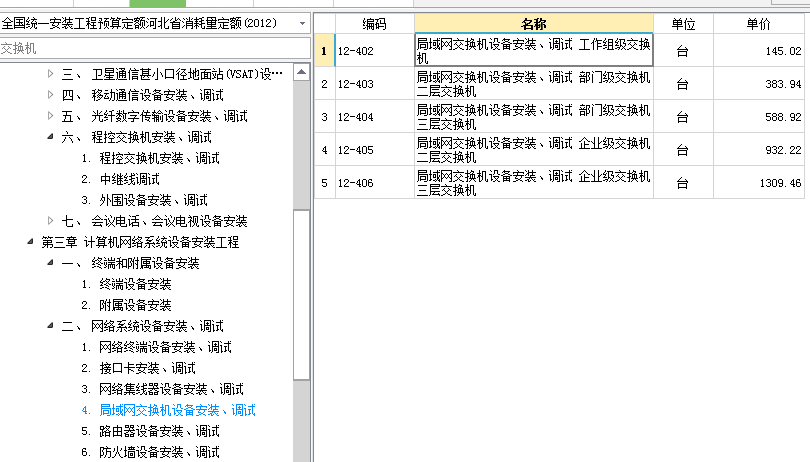 配线架套什么定额