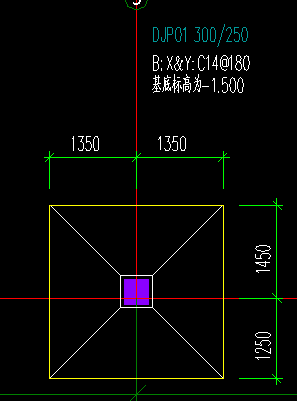 坡型独立基础怎么画