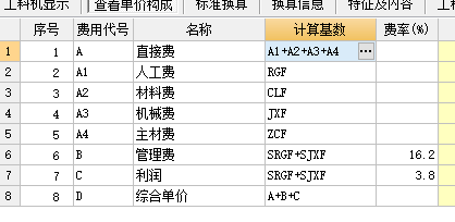 综合单价分析