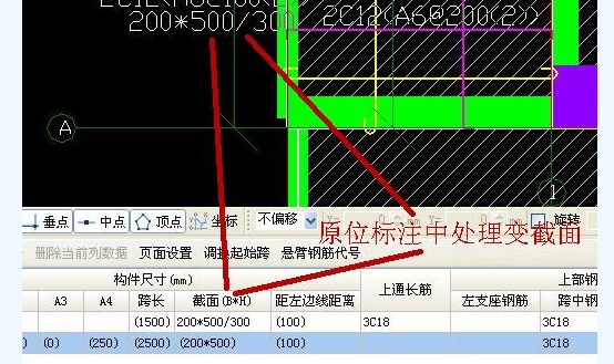 梁截面