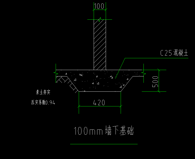 墙下