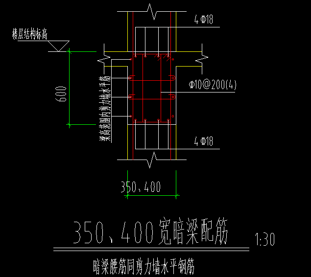 剪力墙暗梁钢筋如何绘制?