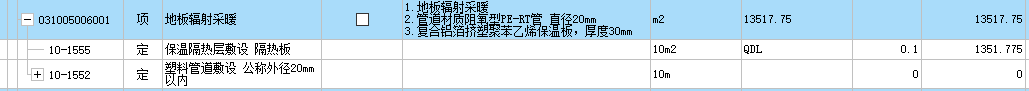 项目特征