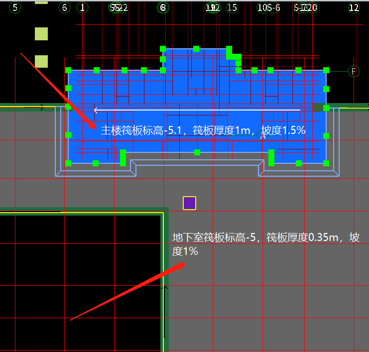 筏板變截面