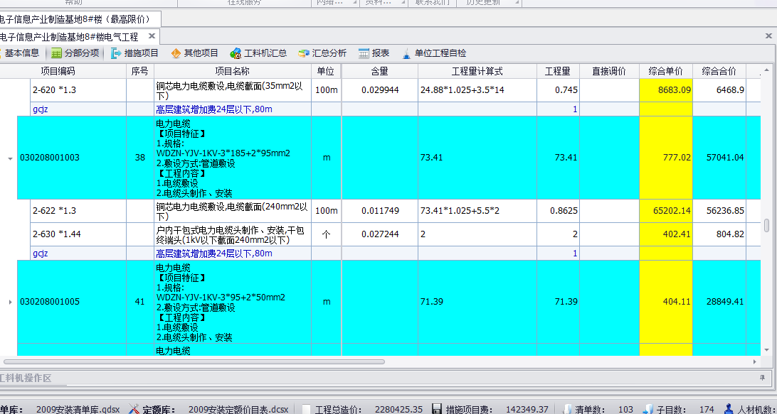 程量表达式