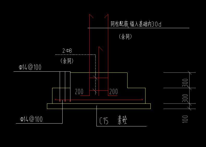 相对底标高