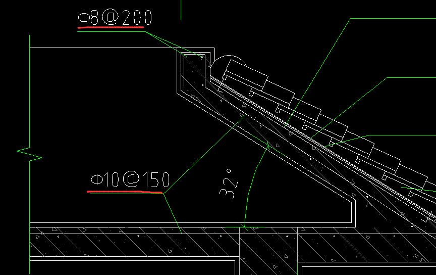 钢筋:这个挑檐构件的钢筋这样定义对吗?