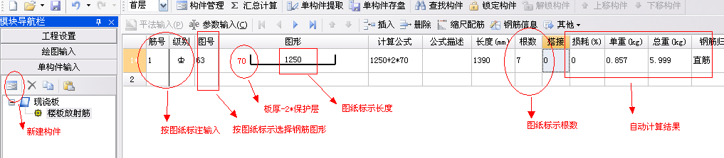 角部放射筋