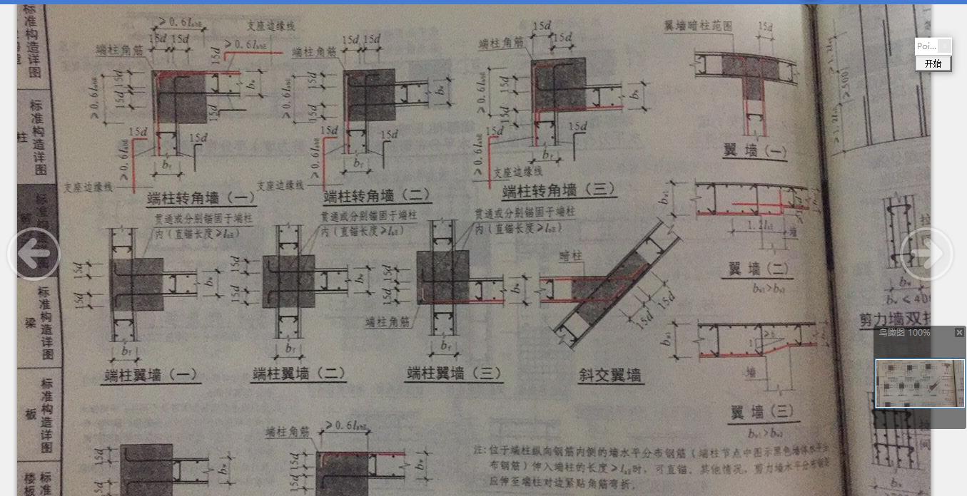 外侧水平筋