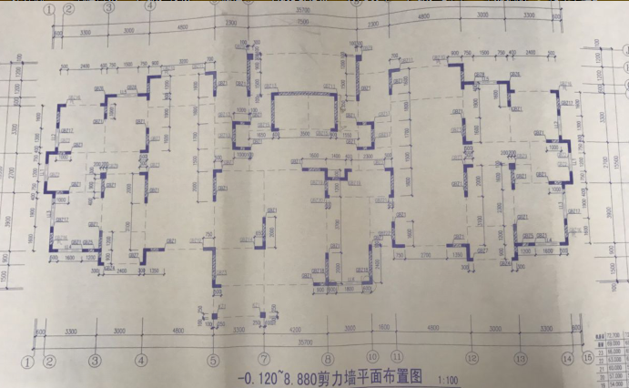 剪力墙平面图