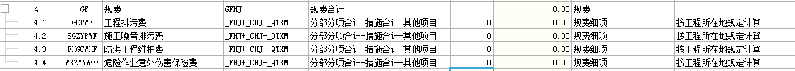 沒有費率