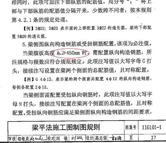 梁侧面