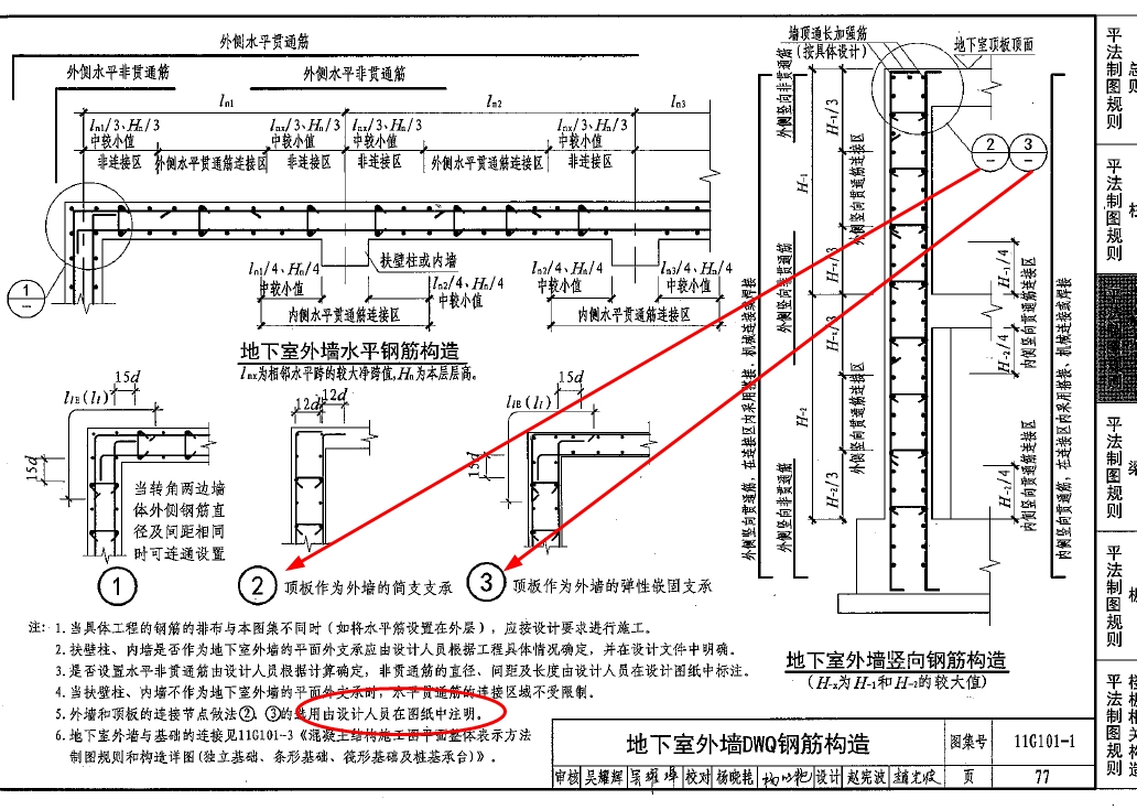 外侧钢筋