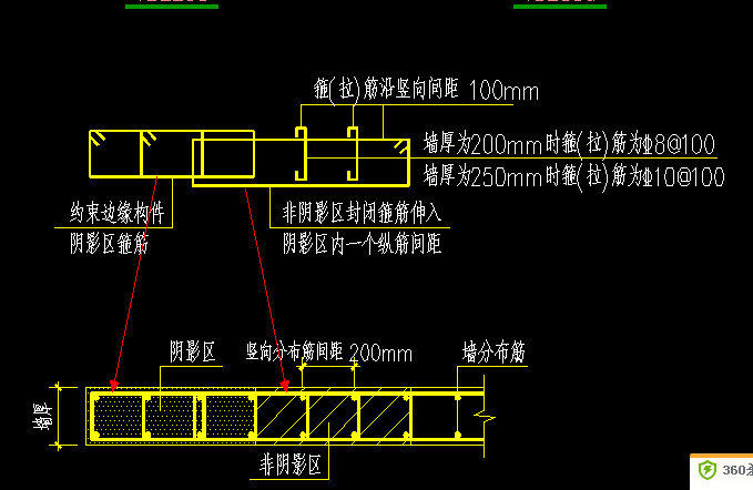 墙边