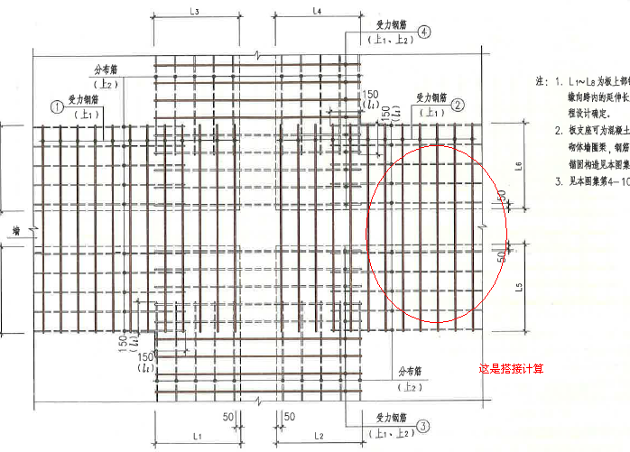 现浇板中分布筋计算