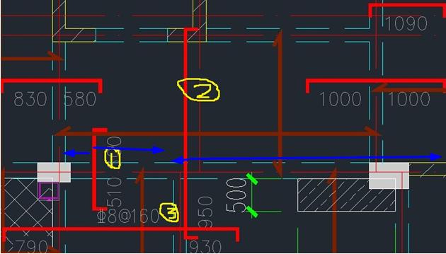 负筋和跨板负筋重合问题?