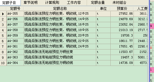 套哪個定額