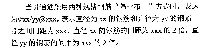 钢筋的间距