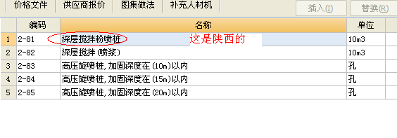 套定額子目