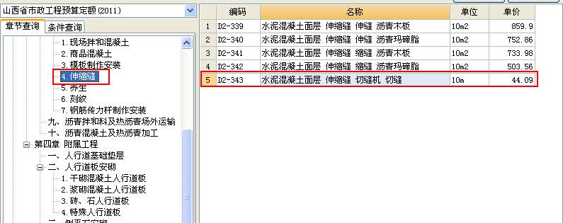 项目特征