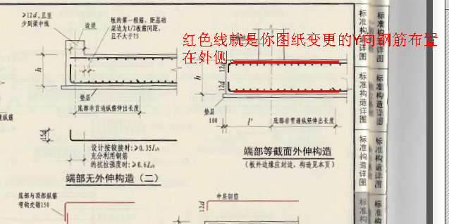 外侧钢筋