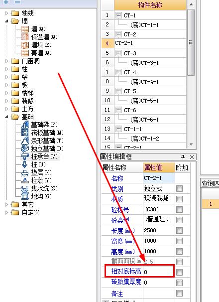 承台顶标高