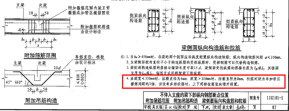 梁拉筋问题