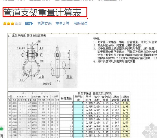 管道支架計算