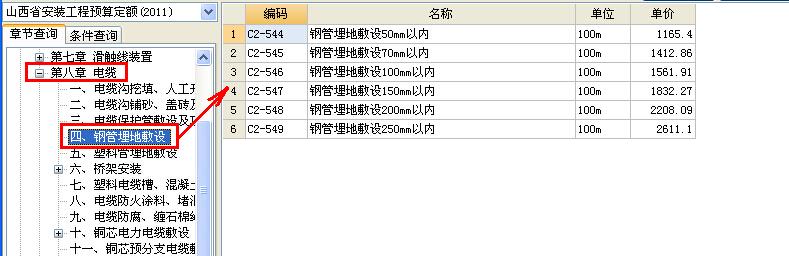 定额子目