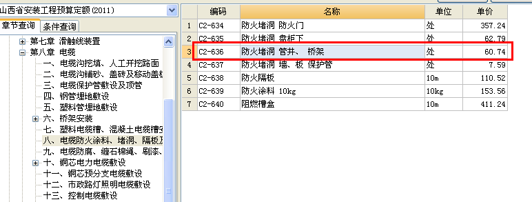 防火封堵套什么定额