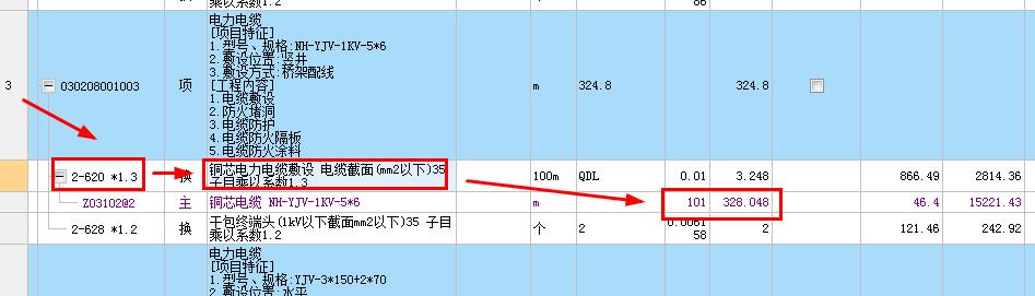 定额含量