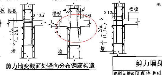 剪力墙变截面