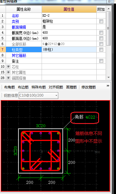 柱表